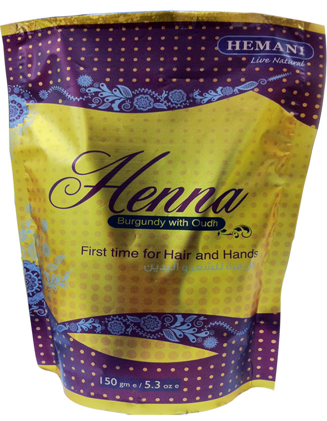 Burgundy Henna With Oudh - Click Image to Close